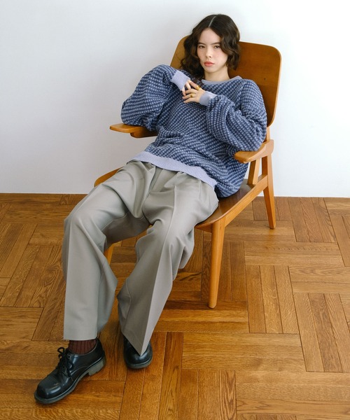 TINA：JOJUN（ティーナジョジュン）の「High&Lowウエスト パンツ TINA：JOJUN（その他パンツ・レディース・グレー/カーキブラウン/ブラック・S/M）」の8枚目の写真