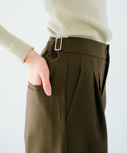 TINA：JOJUN（ティーナジョジュン）の「High&Lowウエスト パンツ TINA：JOJUN（その他パンツ・レディース・グレー/カーキブラウン/ブラック・S/M）」の14枚目の写真