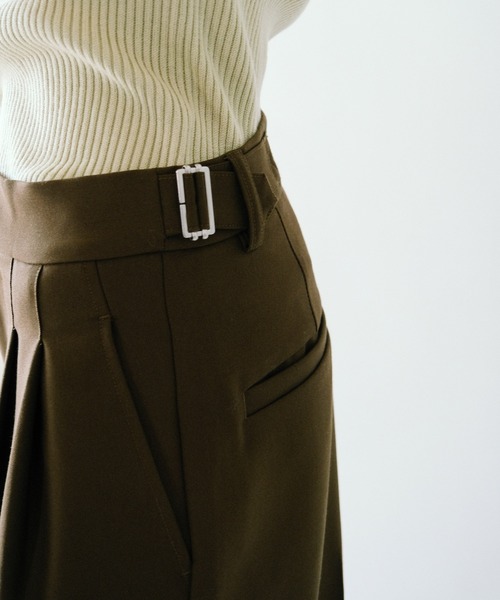 TINA：JOJUN（ティーナジョジュン）の「High&Lowウエスト パンツ TINA：JOJUN（その他パンツ・レディース・グレー/カーキブラウン/ブラック・S/M）」の15枚目の写真