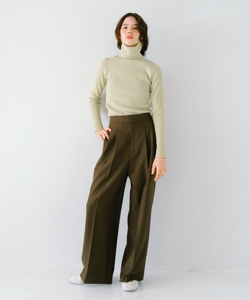 TINA：JOJUN（ティーナジョジュン）の「High&Lowウエスト パンツ TINA：JOJUN（その他パンツ・レディース・グレー/カーキブラウン/ブラック・S/M）」の22枚目の写真