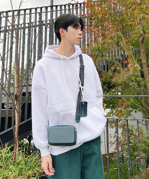 Figments（フィグメンツ）の「スクエアショルダーバッグ（ショルダーバッグ・レディース・ブラック/ダークグリーン・FREE）」の10枚目の写真