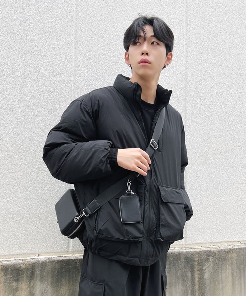 Figments（フィグメンツ）の「スクエアショルダーバッグ（ショルダーバッグ・レディース・ブラック/ダークグリーン・FREE）」の13枚目の写真