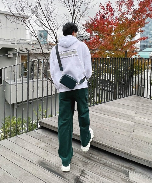 Figments（フィグメンツ）の「スクエアショルダーバッグ（ショルダーバッグ・レディース・ブラック/ダークグリーン・FREE）」の3枚目の写真