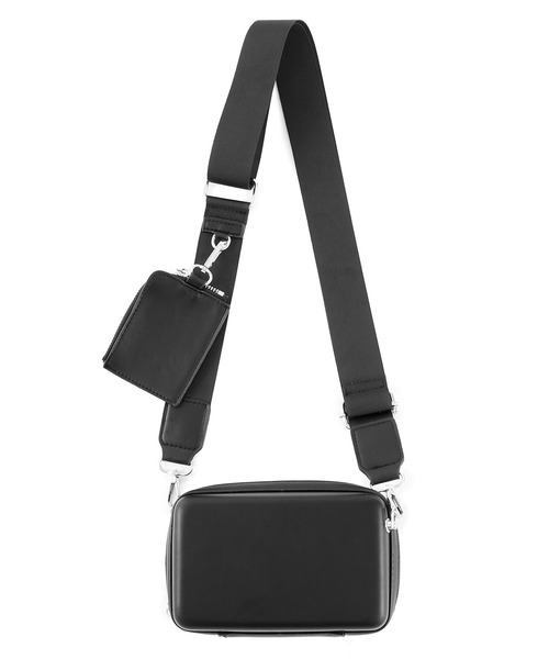 Figments（フィグメンツ）の「スクエアショルダーバッグ（ショルダーバッグ・レディース・ブラック/ダークグリーン・FREE）」の4枚目の写真