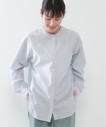 前後2WAYバンドカラーシャツ
