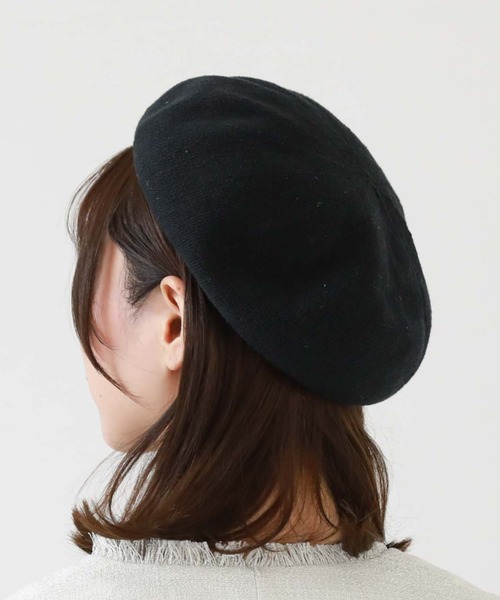 archives（アルシーヴ）の「コットンサーモベレー（ハンチング/ベレー帽・レディース・グレイッシュベージュ/ベージュ/ブラック・FREE）」の2枚目の写真