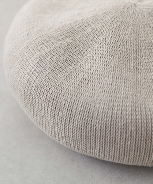 archives（アルシーヴ）の「コットンサーモベレー（ハンチング/ベレー帽・レディース・グレイッシュベージュ/ベージュ/ブラック・FREE）」の8枚目の写真