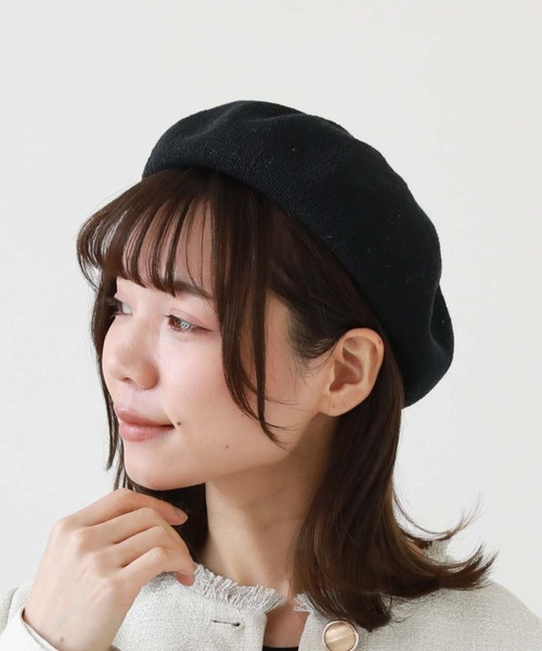 archives（アルシーヴ）の「コットンサーモベレー（ハンチング/ベレー帽・レディース・グレイッシュベージュ/ベージュ/ブラック・FREE）」の12枚目の写真
