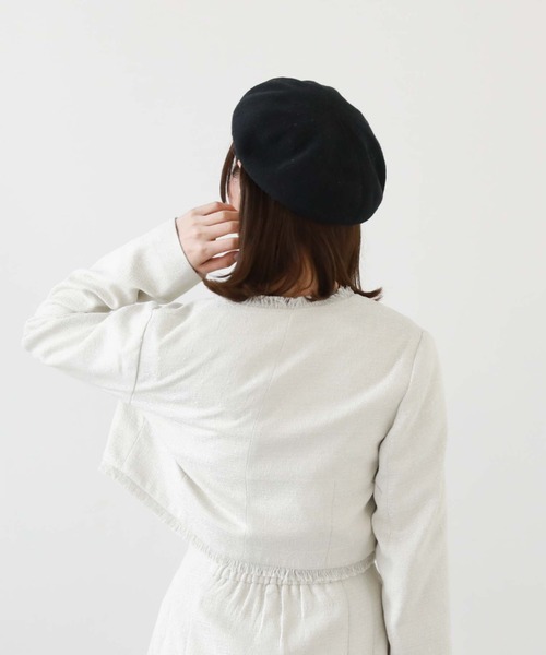 archives（アルシーヴ）の「コットンサーモベレー（ハンチング/ベレー帽・レディース・グレイッシュベージュ/ベージュ/ブラック・FREE）」の15枚目の写真