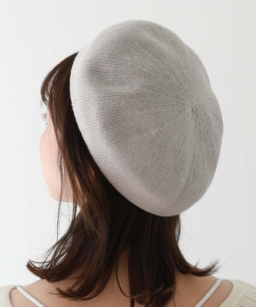 archives（アルシーヴ）の「コットンサーモベレー（ハンチング/ベレー帽・レディース・グレイッシュベージュ/ベージュ/ブラック・FREE）」の6枚目の写真