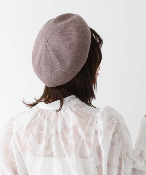 archives（アルシーヴ）の「コットンサーモベレー（ハンチング/ベレー帽・レディース・グレイッシュベージュ/ベージュ/ブラック・FREE）」の4枚目の写真