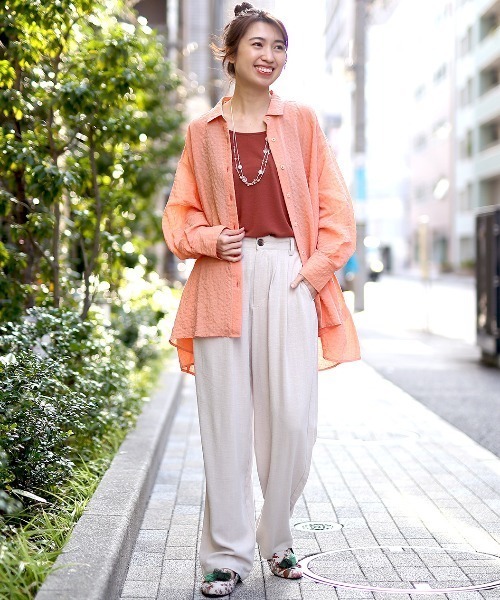 チチカカ（チチカカ）の「ウォッシャブルレーヨン麻パンツ（その他パンツ・レディース・ブルー/グレー/ブラック・FREE）」の5枚目の写真