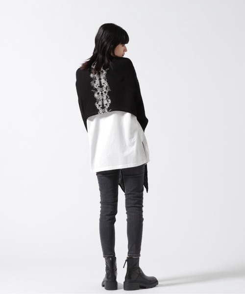 KMRii（ケムリ）の「KMRii/ケムリ/別注Tie Front Cotton Shirt（カーディガン/ボレロ・レディース・ブラック・2）」の5枚目の写真