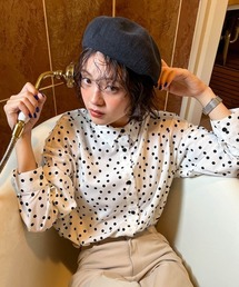ドットプリントシャツ＜Le temps riche＞