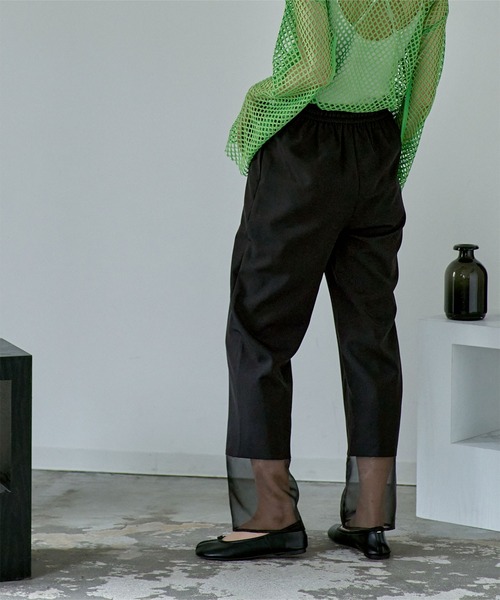 miette（ミエット）の「シアー切替イージーパンツ（その他パンツ・レディース・ライトブルー/ブラック・FREE）」の18枚目の写真