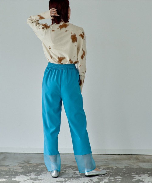 miette（ミエット）の「シアー切替イージーパンツ（その他パンツ・レディース・ライトブルー/ブラック・FREE）」の14枚目の写真