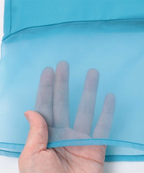 miette（ミエット）の「シアー切替イージーパンツ（その他パンツ・レディース・ライトブルー/ブラック・FREE）」の4枚目の写真