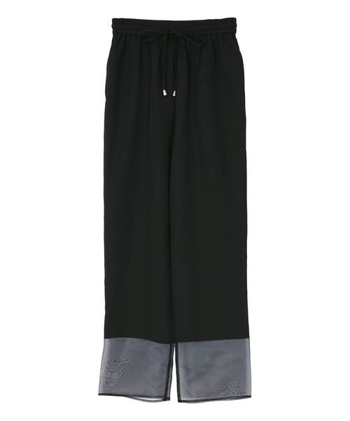 miette（ミエット）の「シアー切替イージーパンツ（その他パンツ・レディース・ライトブルー/ブラック・FREE）」の15枚目の写真