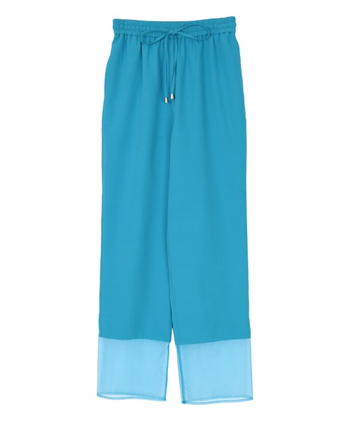 miette（ミエット）の「シアー切替イージーパンツ（その他パンツ・レディース・ライトブルー/ブラック・FREE）」の11枚目の写真