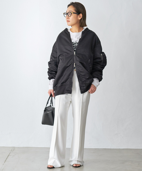 SKIN（スキン）の「【SKIN/スキン】 ロングスリーブ LOGO Tシャツ（Tシャツ/カットソー・レディース・ホワイト・FREE）」の5枚目の写真