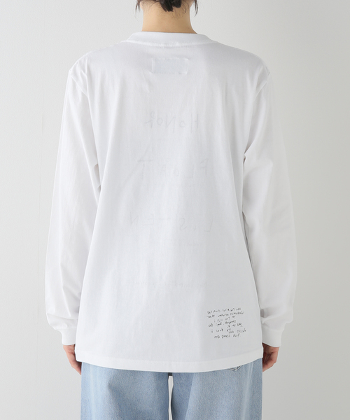 SKIN（スキン）の「【SKIN/スキン】 ロングスリーブ LOGO Tシャツ（Tシャツ/カットソー・レディース・ホワイト・FREE）」の8枚目の写真