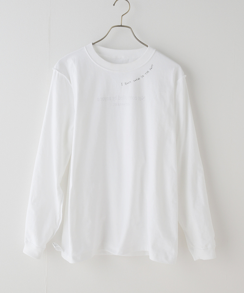 SKIN（スキン）の「【SKIN/スキン】 ロングスリーブ LOGO Tシャツ（Tシャツ/カットソー・レディース・ホワイト・FREE）」の16枚目の写真