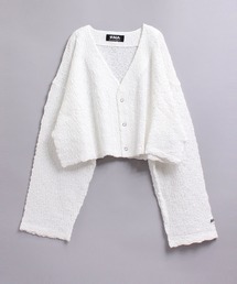 M2015 シャーリングショート丈カーデ