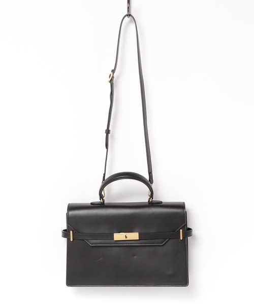 入手困難 Ralph Lauren polo id サッチェルレザーブラック