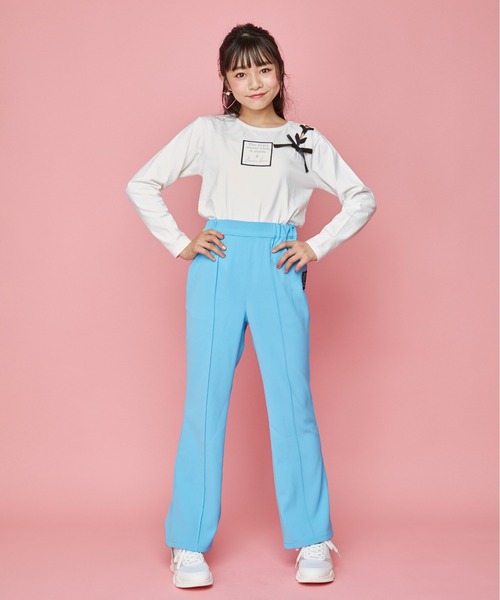 JENNI love(ジェニィラブ)の「サス付き2wayフレアカラーパンツ(その他パンツ・キッズ・ピンク/イエロー/サックスブルー/ラベンダー・140cm/130cm/150cm/160cm)」の22枚目の写真