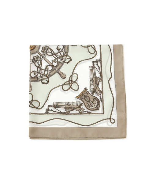 EDIT COLOGNE（エディットコロン）の「ヴィンテージライクアンカー柄スカーフ（ストール/ショール・レディース・ブルー/ピンク/ベージュ・ﾌﾘ-）」の4枚目の写真