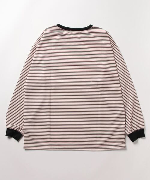 NinaetLina（ニナエリナ）の「ボーダーワンポイント長袖カットソー（Tシャツ/カットソー・レディース・ブラック/ベージュ・M/L/XL）」の10枚目の写真