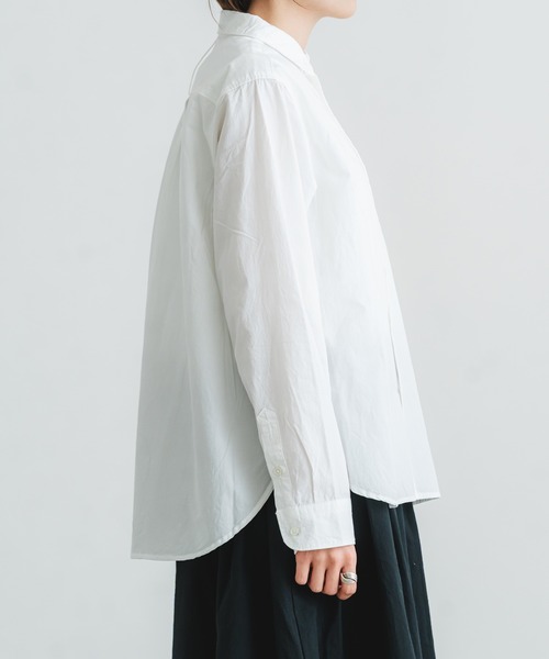quadro（クオドロ）の「綿麻ダンプレギュラーシャツ（シャツ/ブラウス・レディース・オフホワイト・FREE）」の20枚目の写真
