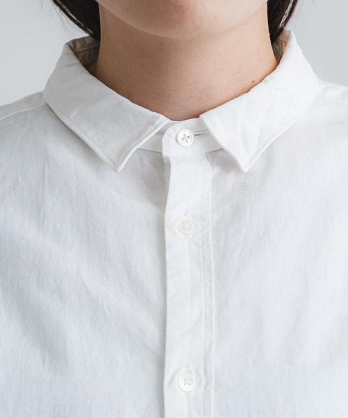 quadro（クオドロ）の「綿麻ダンプレギュラーシャツ（シャツ/ブラウス・レディース・オフホワイト・FREE）」の15枚目の写真