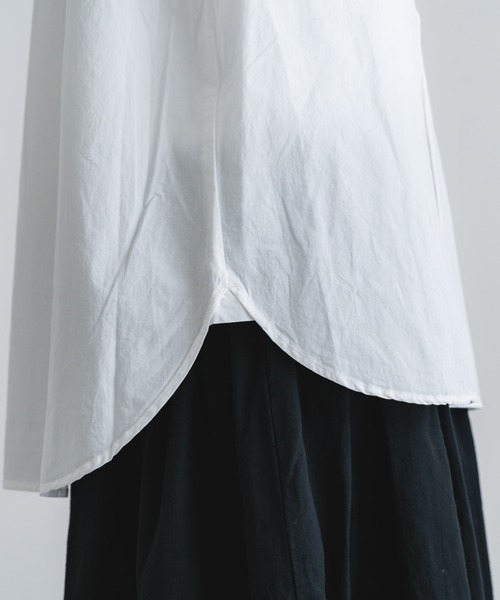 quadro（クオドロ）の「綿麻ダンプレギュラーシャツ（シャツ/ブラウス・レディース・オフホワイト・FREE）」の17枚目の写真