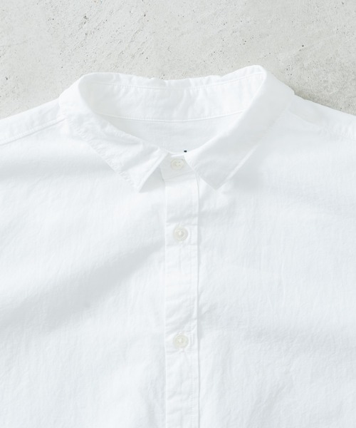 quadro（クオドロ）の「綿麻ダンプレギュラーシャツ（シャツ/ブラウス・レディース・オフホワイト・FREE）」の3枚目の写真