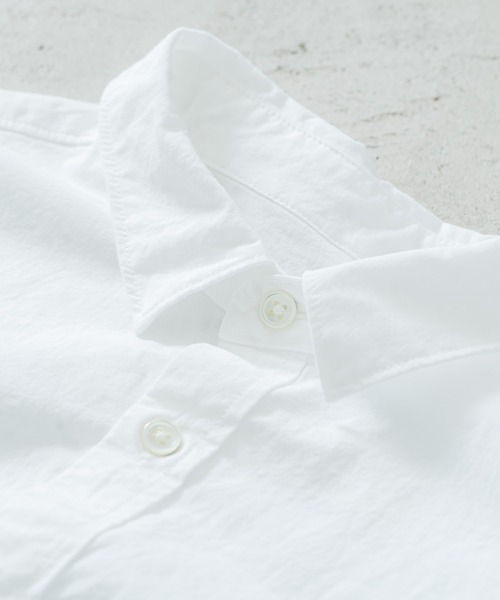 quadro（クオドロ）の「綿麻ダンプレギュラーシャツ（シャツ/ブラウス・レディース・オフホワイト・FREE）」の6枚目の写真