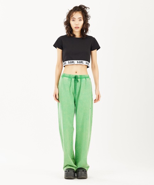 X-girl(エックスガール)の「LOGO CROPPED TOP(Tシャツ/カットソー・レディース・ブラック/ホワイト/ネイビー・S/M)」の13枚目の写真