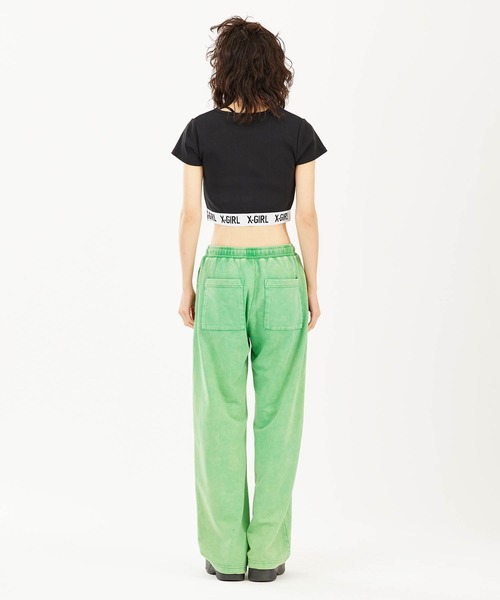 X-girl(エックスガール)の「LOGO CROPPED TOP(Tシャツ/カットソー・レディース・ブラック/ホワイト/ネイビー・S/M)」の15枚目の写真