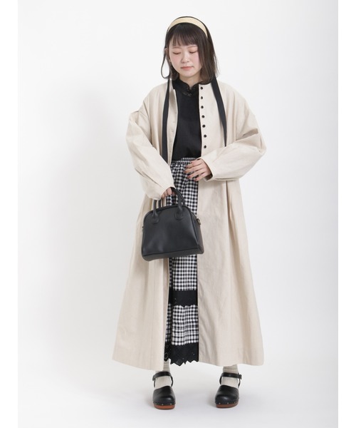 Samansa Mos2（サマンサ モスモス）の「ギンガムチェック裾スカラップスカート（スカート・レディース・チャコール・ﾌﾘ-）」の3枚目の写真