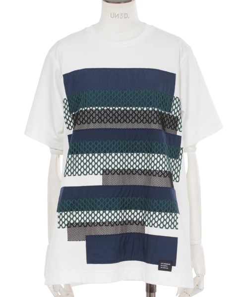 UN3D.（アンスリード）の「UN3D./アンスリード/FABRIC MIX T-SH（Tシャツ/カットソー・レディース・ブラック/ホワイト・38）」の9枚目の写真