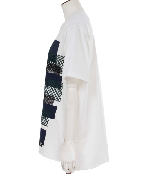 UN3D.（アンスリード）の「UN3D./アンスリード/FABRIC MIX T-SH（Tシャツ/カットソー・レディース・ブラック/ホワイト・38）」の6枚目の写真