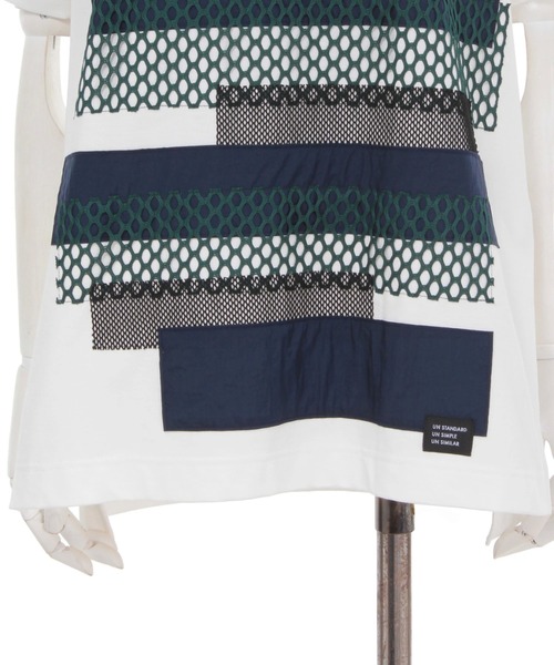 UN3D.（アンスリード）の「UN3D./アンスリード/FABRIC MIX T-SH（Tシャツ/カットソー・レディース・ブラック/ホワイト・38）」の10枚目の写真