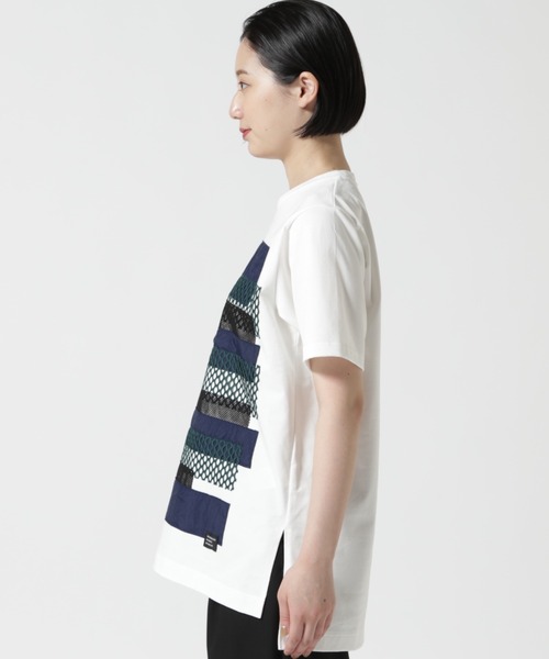 UN3D.（アンスリード）の「UN3D./アンスリード/FABRIC MIX T-SH（Tシャツ/カットソー・レディース・ブラック/ホワイト・38）」の18枚目の写真