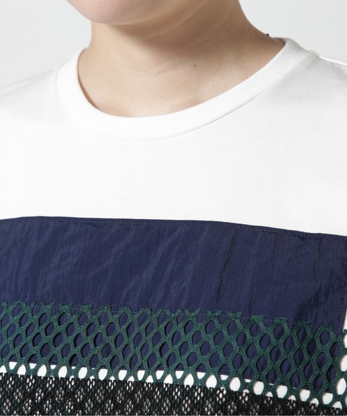 UN3D.（アンスリード）の「UN3D./アンスリード/FABRIC MIX T-SH（Tシャツ/カットソー・レディース・ブラック/ホワイト・38）」の16枚目の写真