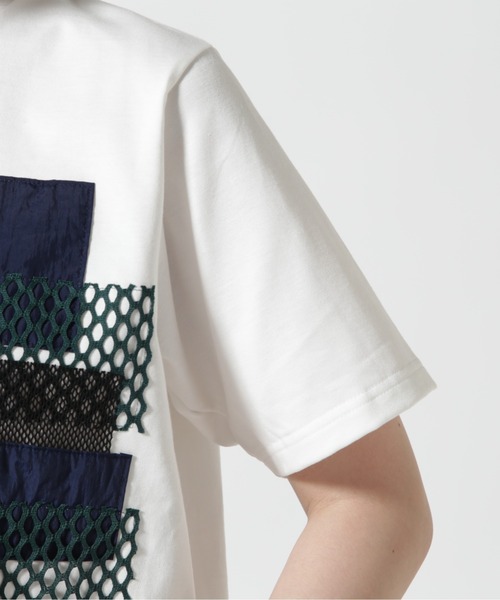 UN3D.（アンスリード）の「UN3D./アンスリード/FABRIC MIX T-SH（Tシャツ/カットソー・レディース・ブラック/ホワイト・38）」の15枚目の写真