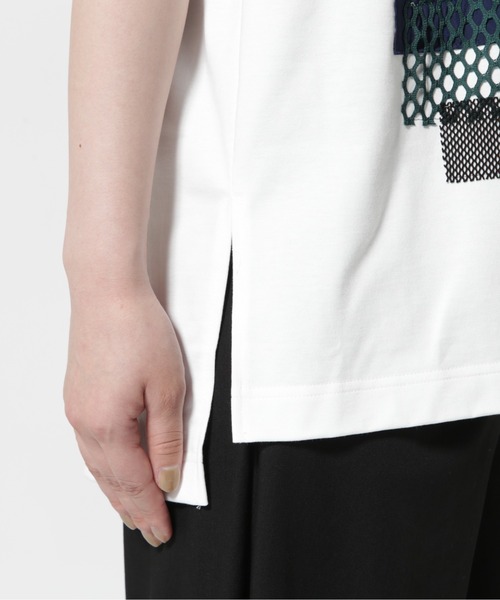 UN3D.（アンスリード）の「UN3D./アンスリード/FABRIC MIX T-SH（Tシャツ/カットソー・レディース・ブラック/ホワイト・38）」の14枚目の写真