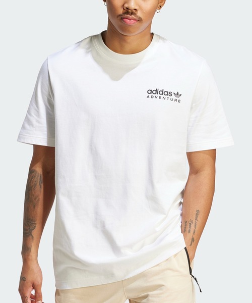 adidas（アディダス）の「アディダス アドベンチャー ネイチャー アウェイクニング Tシャツ / アディダスオリジナルス adidas Originals（Tシャツ/カットソー・メンズ・ホワイト・XX-LARGE/3XL/LARGE/X-LARGE/XX-SMALL/MEDIUM/SMALL/X-SMALL）」の2枚目の写真
