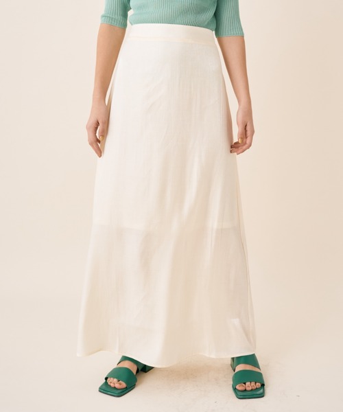 Solace（ソレイス）の「サテンオーロラスカート（スカート・レディース・アイボリー/ブルー/オレンジ・FREE）」の11枚目の写真