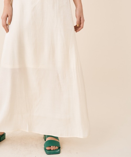 Solace（ソレイス）の「サテンオーロラスカート（スカート・レディース・アイボリー/ブルー/オレンジ・FREE）」の12枚目の写真