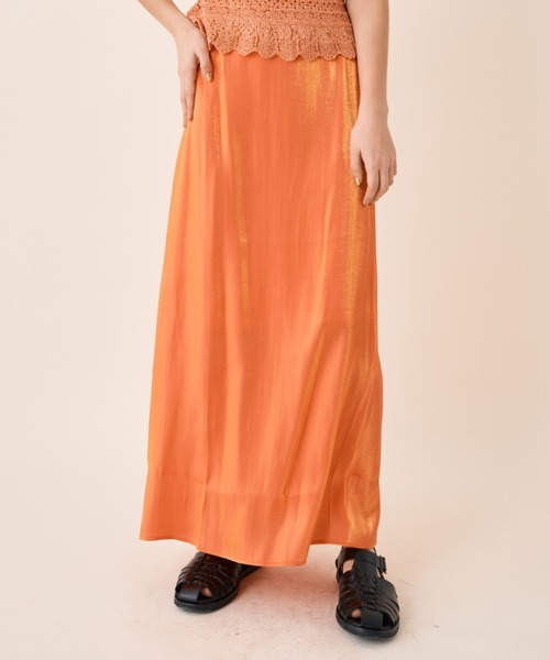 Solace（ソレイス）の「サテンオーロラスカート（スカート・レディース・アイボリー/ブルー/オレンジ・FREE）」の19枚目の写真